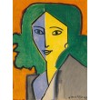 Madame L.D. - Portrait vert, bleu et jaune (1947)