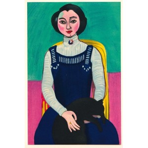 Margueritte Matisse - Jeune fille au chat (1910)