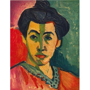 Madame Matisse - Portrait a la raie verte (1905)