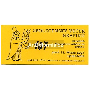 Vstupenka - Společenský večer grafiků 2005