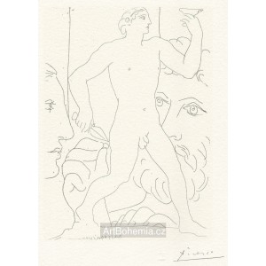 Sculpteur dune jeune homme a la coupe (Suite Vollard) (1933), opus B.179